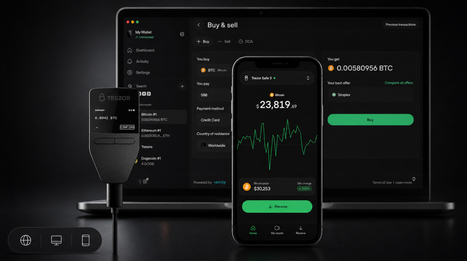 Trezor Safe 3 Trezor Suite App