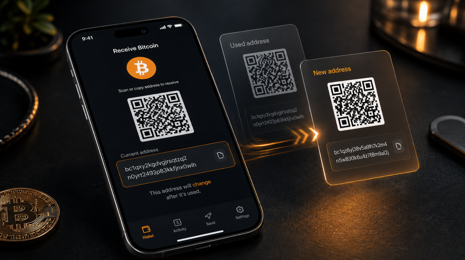 #Туторіал. Чому змінюється Bitcoin-адреса після переказу 4 Bitcoin Address Guide Main Header Image