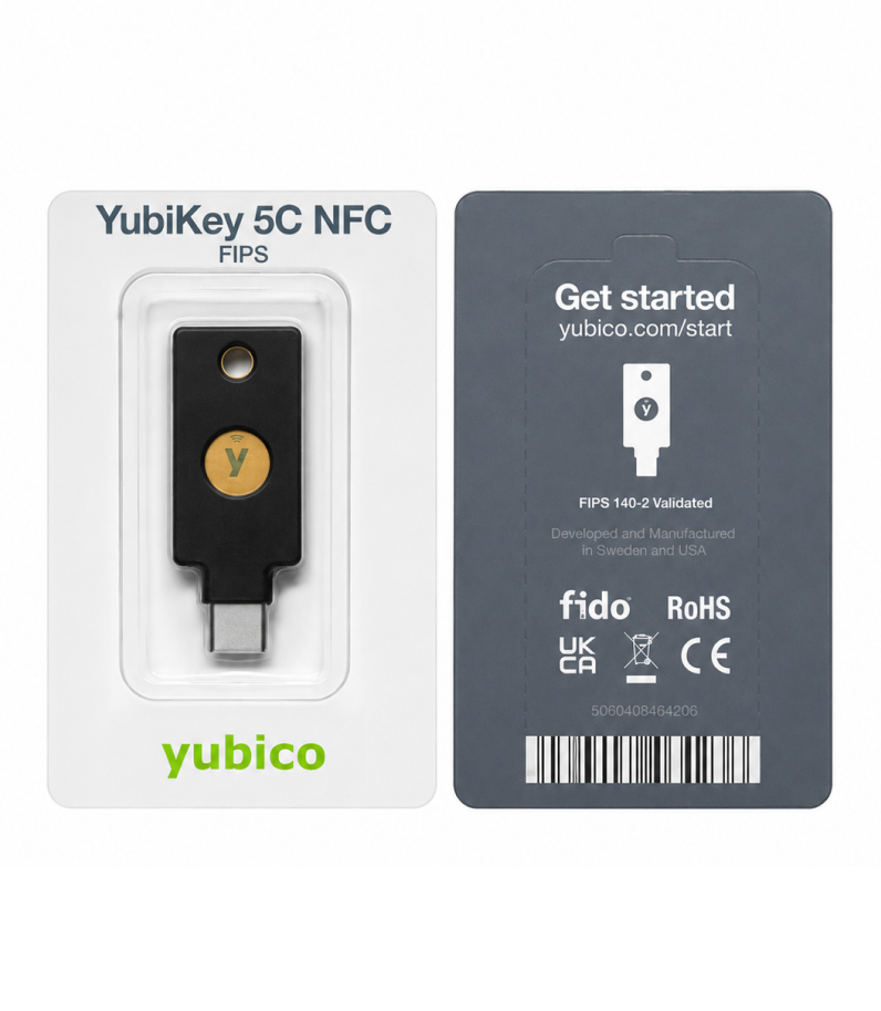 Yubikey 5C NFC FIPS Box Content