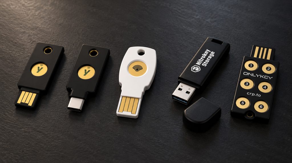 Ключі безпеки FIDO2 від Yubico, Google, Nitrokey та OnlyKey