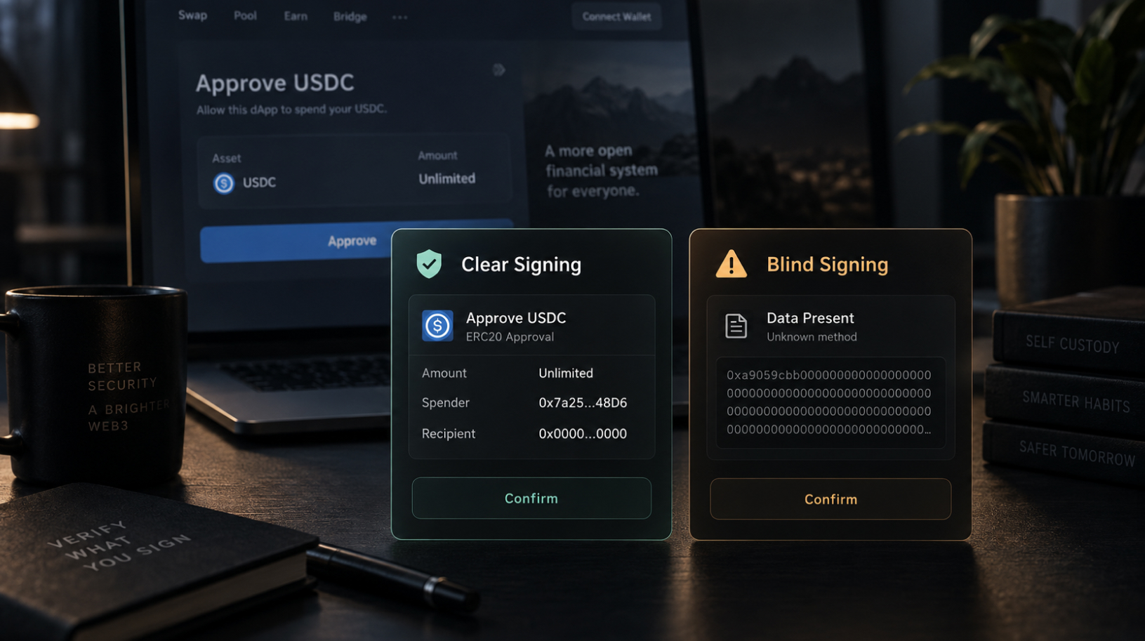 Clear Signing Blind Signing Main Header Image
