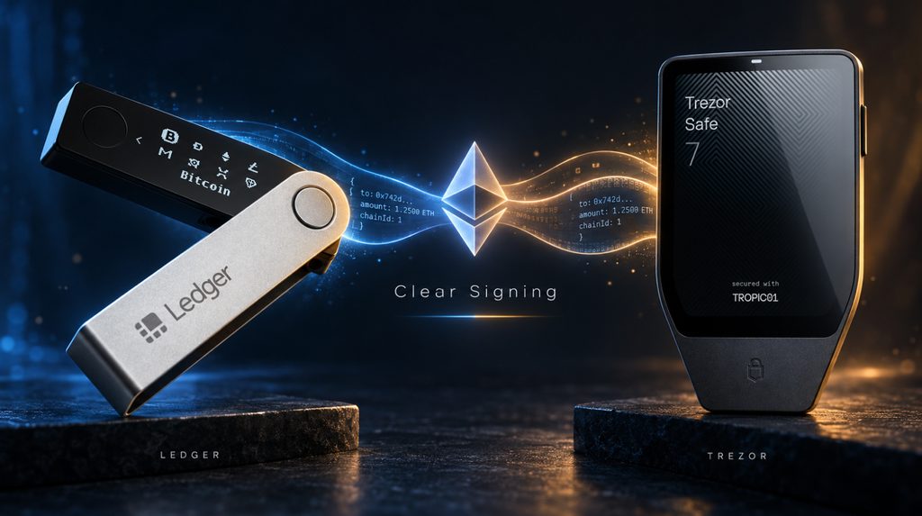Clear Signing у Ledger і Trezor