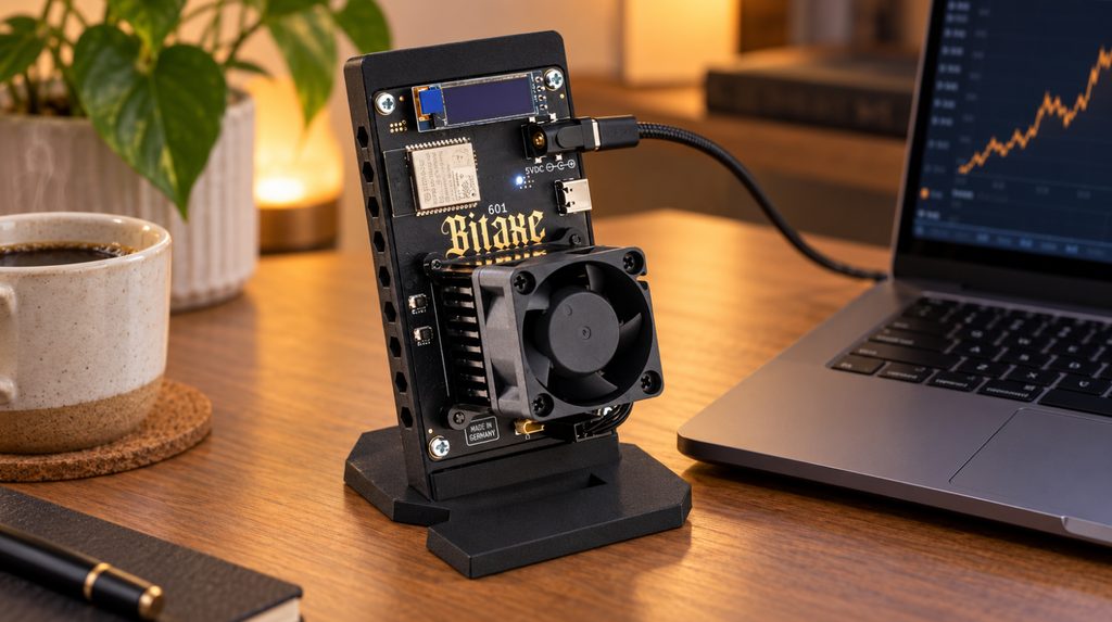 Bitaxe Gamma 601 — компактний ASIC-майнер для дому