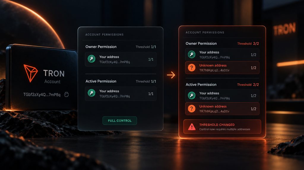 TRON Account Permission і втрата контролю над акаунтом