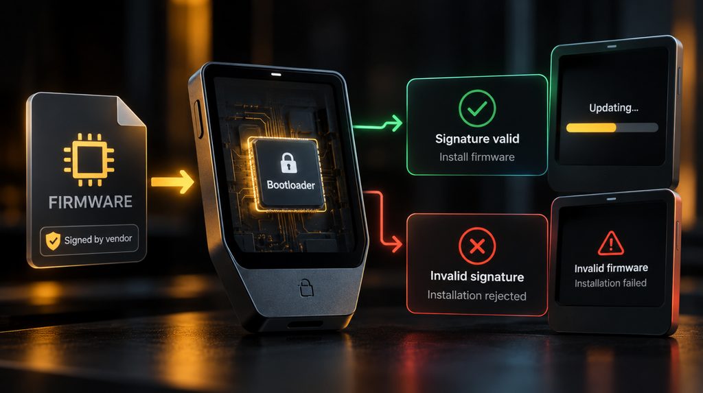 Оновлення прошивки апаратного гаманця — перевірка цифрового підпису firmware