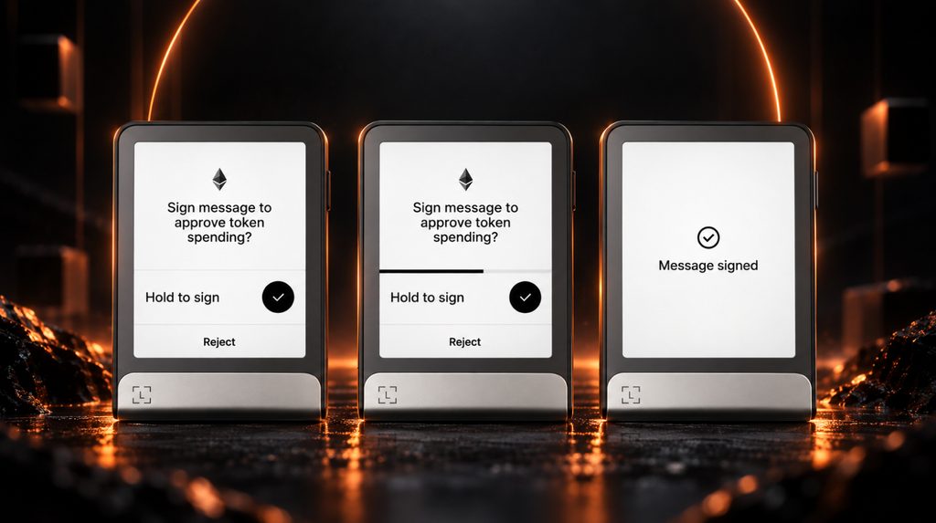 Підтвердження підпису транзакції на Ledger Flex
