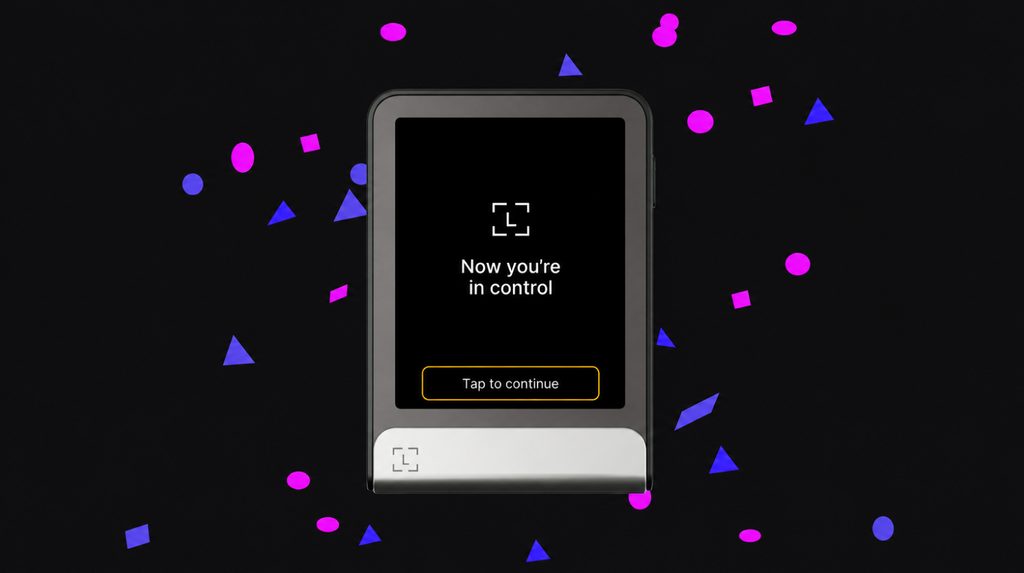 Now you’re in control screen in Ledger Wallet after initial setup