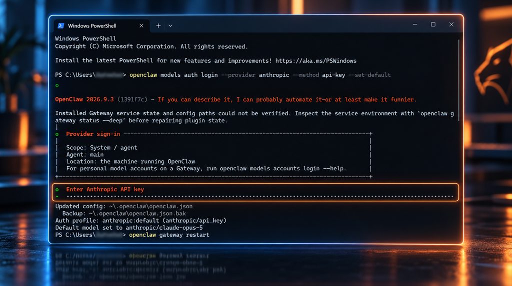 Створення API key в Anthropic Console для OpenClaw