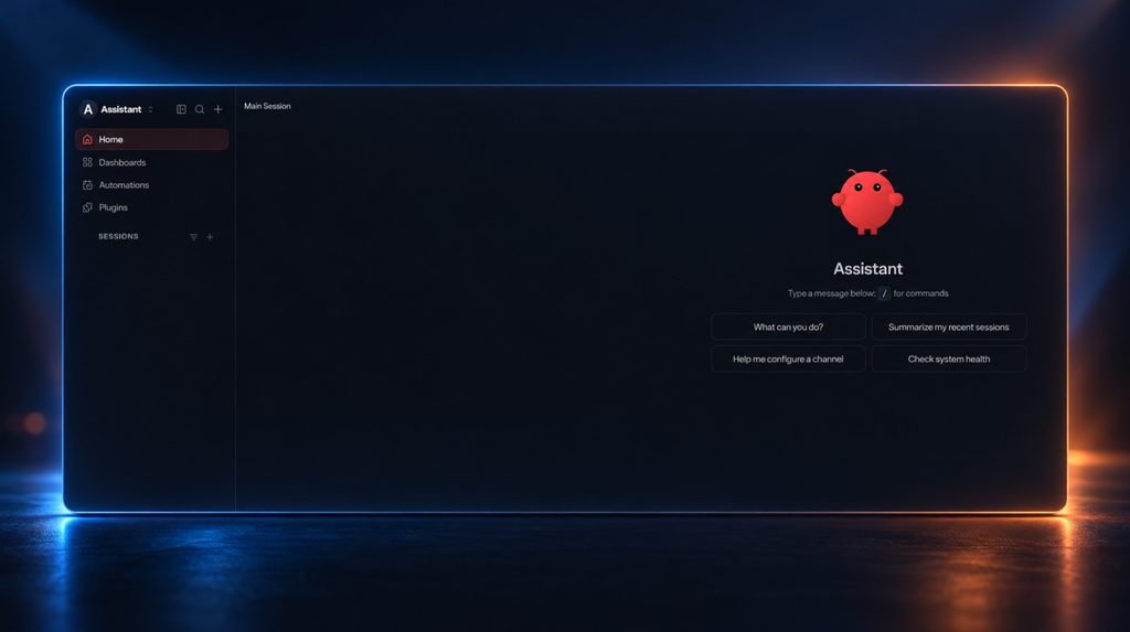 Головний екран Dashboard і Control UI OpenClaw