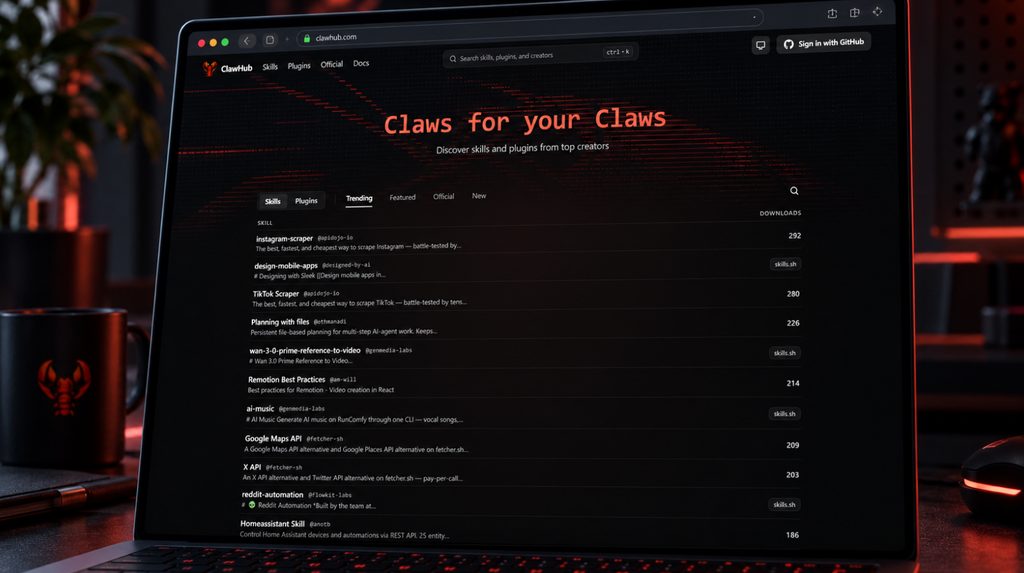 ClawHub — каталог Skills і Plugins для OpenClaw