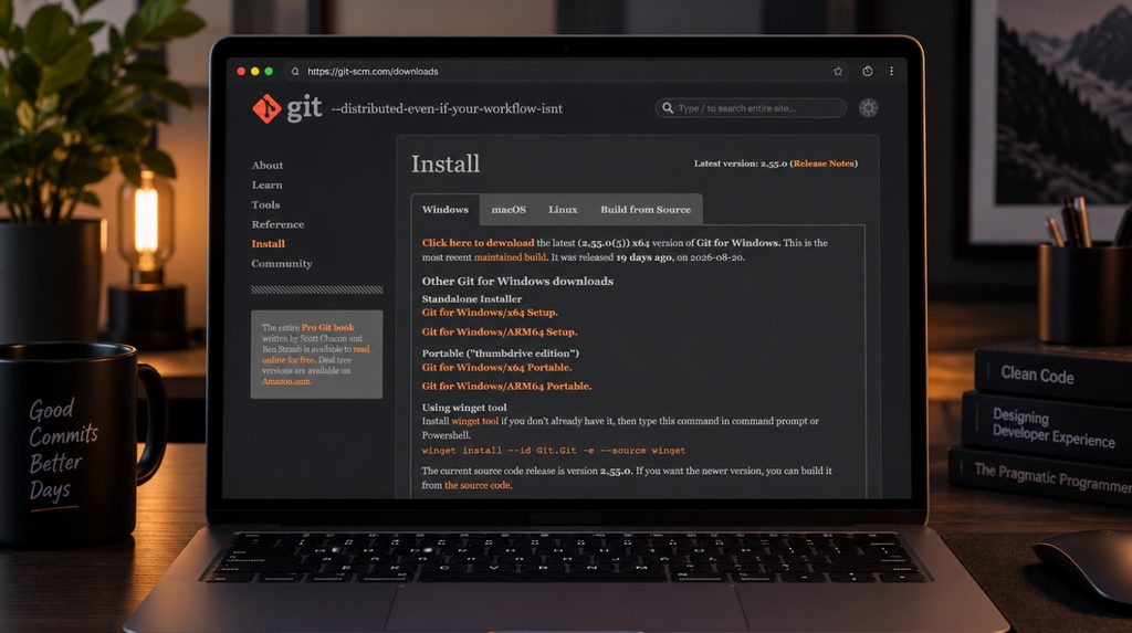Офіційна сторінка завантаження Git for Windows
