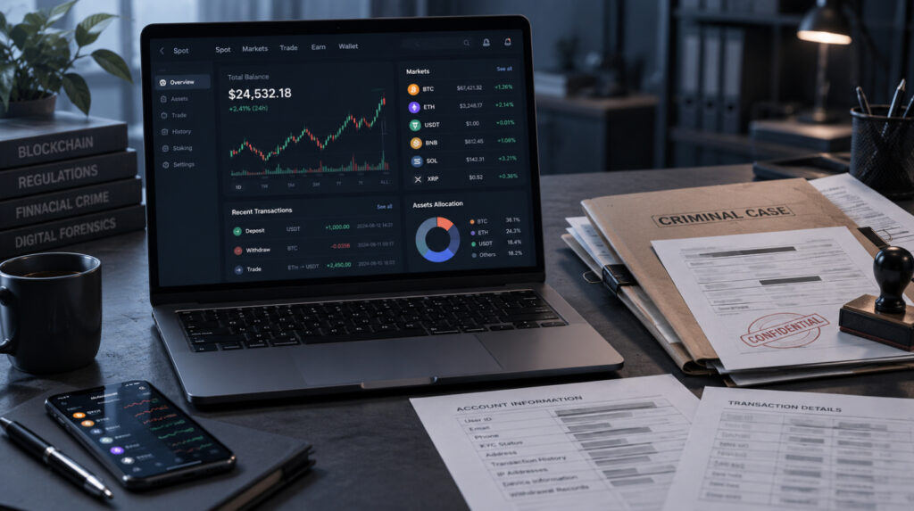 Дані Binance у справі Юрія Бєлєнького