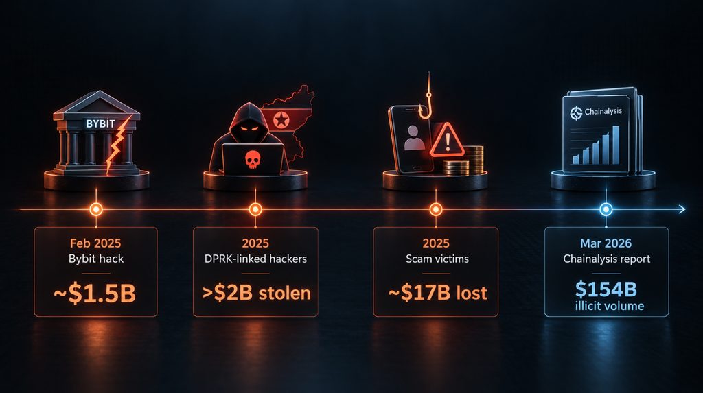 Кейси брудної криптовалюти: Bybit, КНДР, скам і рансомвер у 2025 році