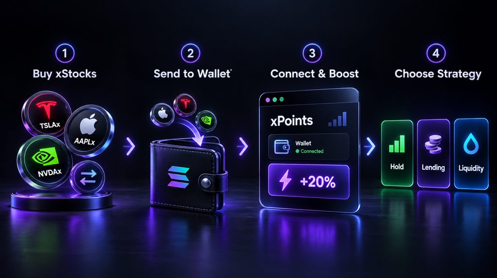Як заробляти xPoints — покрокова схема для xStocks