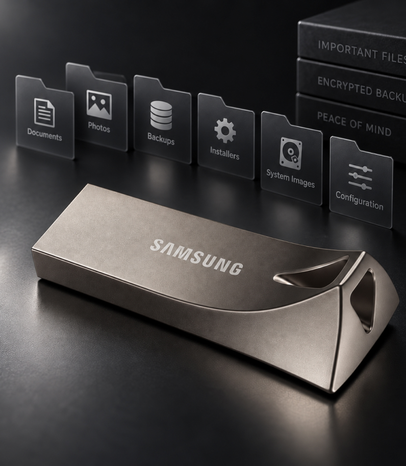 Samsung Bar Plus For Backup Files