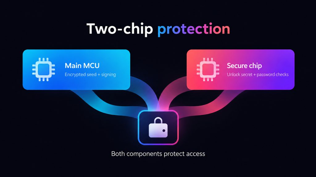 BitBox02 Nova dual-chip protection: microcontroller and secure chip