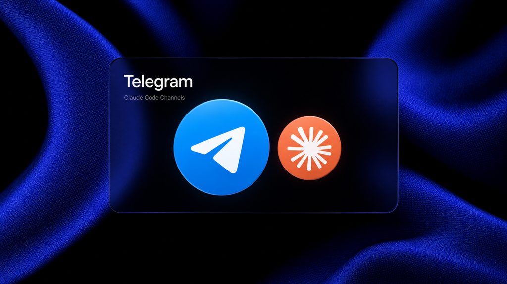 Логотипи Telegram і Claude до інструкції з налаштування Claude Code Channels