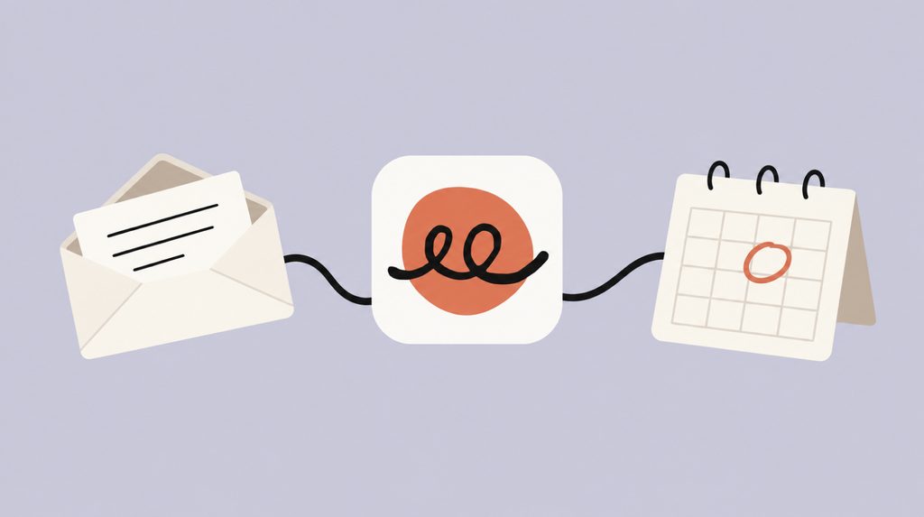 Claude Duet icon between an envelope and a calendar