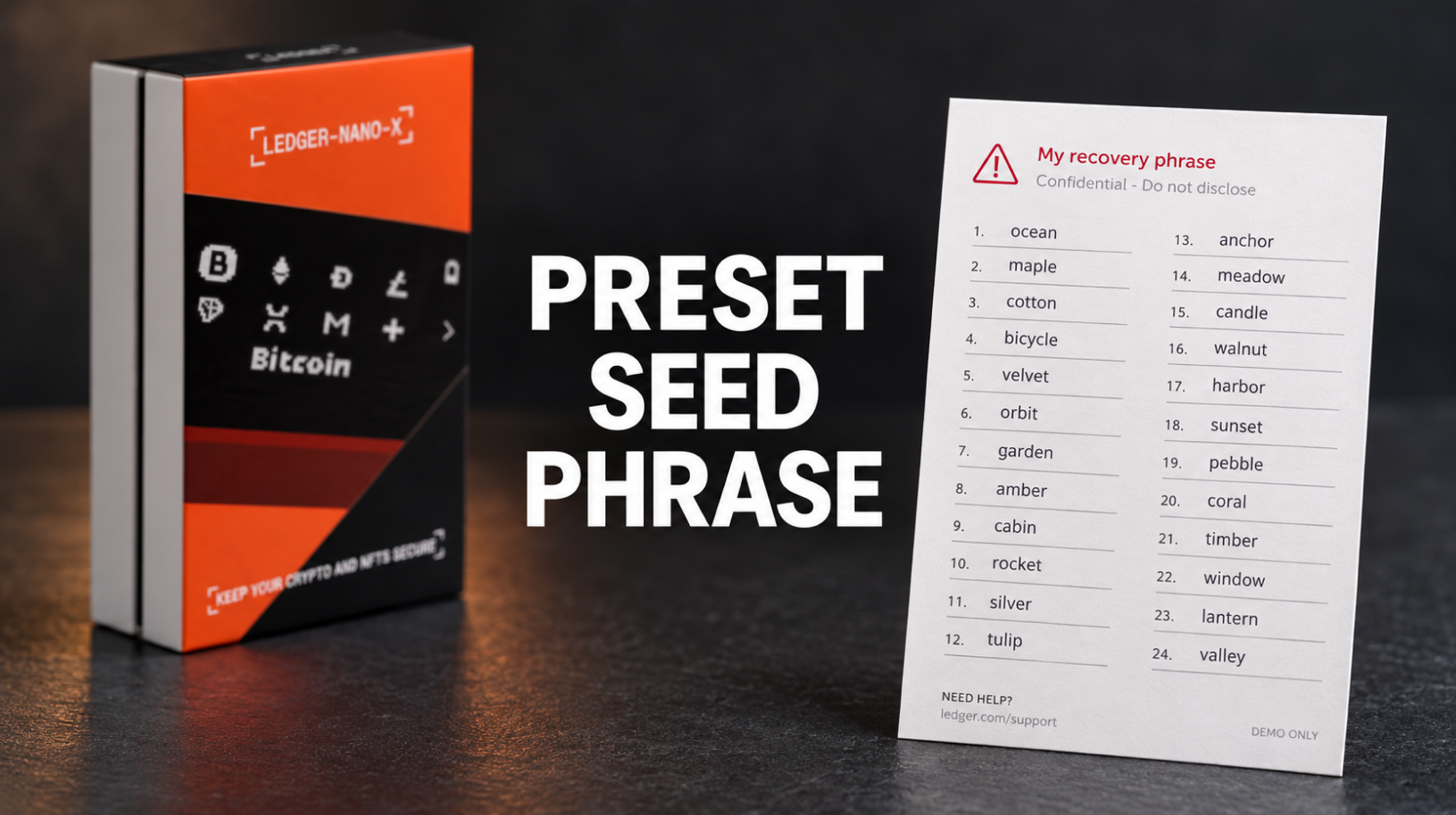 Preset Seed Phrase Main Header Image