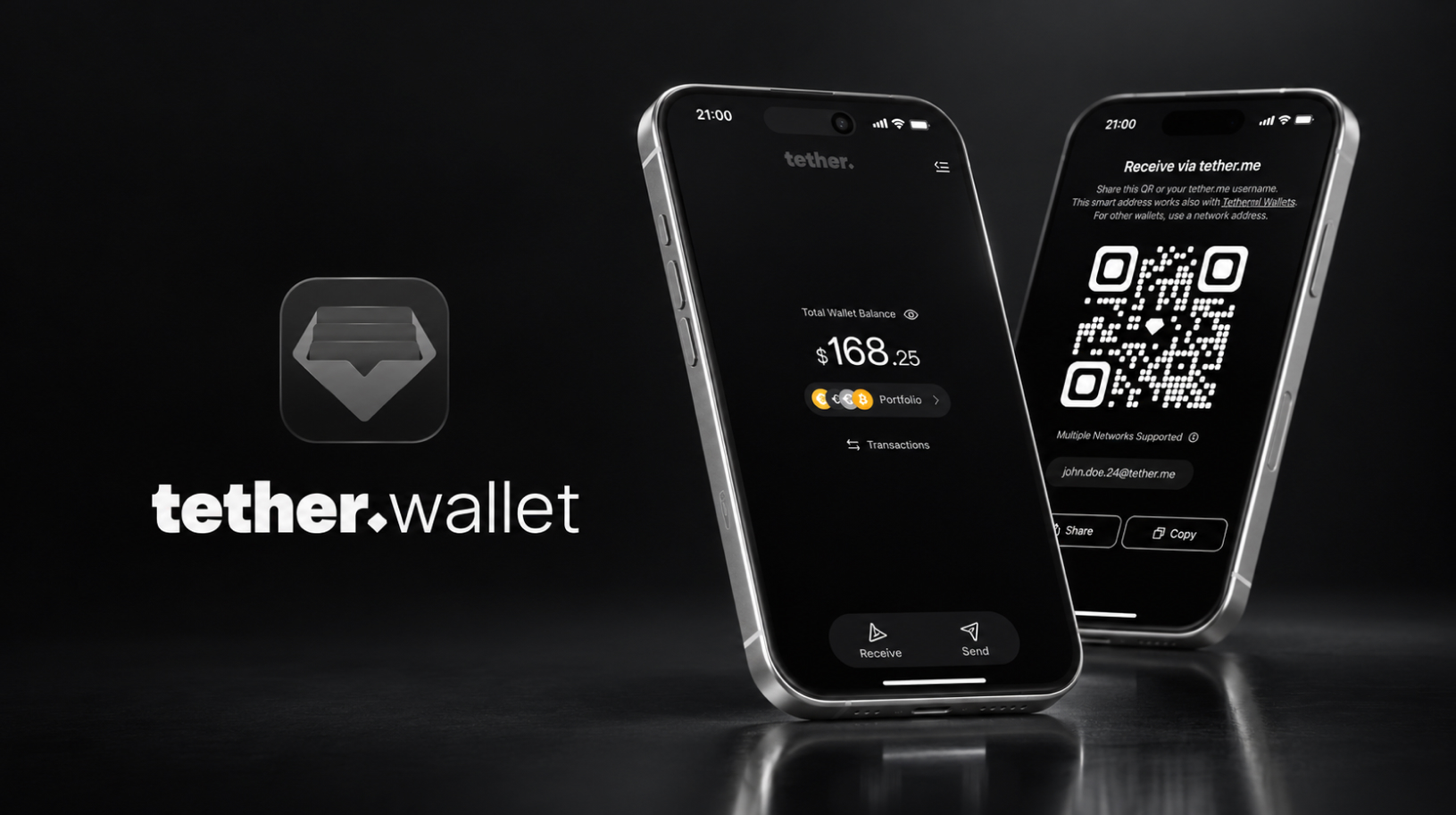 Tether Wallet Main Header Image